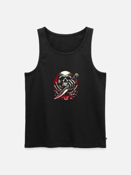 The Reaper - Men's Premium Organic Tank Top - black