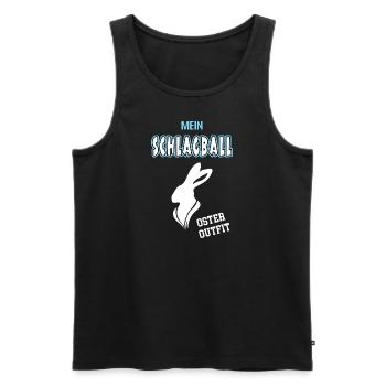 Schlagball Oster Outfit Schlagballspieler Ostern - Männer Premium Bio Tank Top - Schwarz - Vorne - Michal (187cm)