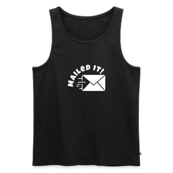 Verschickt - Männer Premium Bio Tank Top - Schwarz - Vorne - Michal (187cm)