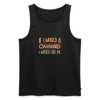 Skateboarding Skateboard Design For Skateboarder - Männer Premium Bio Tank Top - Schwarz - Vorne - AI Model Male 178 light (178cm)