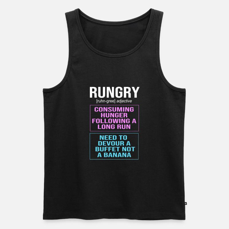 Marathon Marathon Runner - Men's Premium Organic Tank Top - black