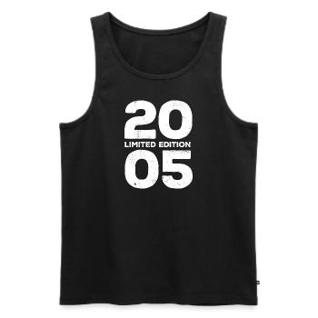 Limited Edition 2005 Geburtstag Geschenk - Männer Premium Bio Tank Top - Schwarz - Vorne - AI Model Male 178 light (178cm)