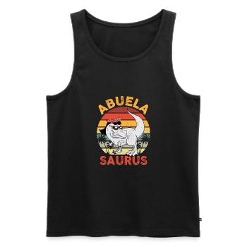 Abuela Saurus Lustige Dinosaurier Liebhaber Mütter Tag - Männer Premium Bio Tank Top - Schwarz - Vorne - AI Model Male 178 light (178cm)