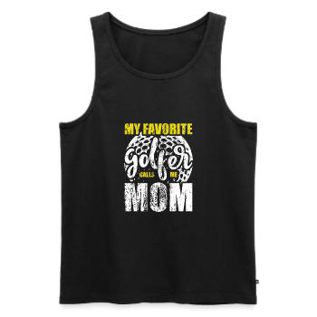 My Favorite Golfer Calls Me Mom Women Funny - Men's Premium Organic Tank Top - black - Front - Michal (187cm)