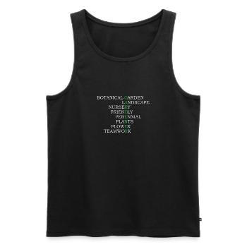 Gärtner Gardener Grüner Daumen - Männer Premium Bio Tank Top - Schwarz - Vorne - Michal (187cm)