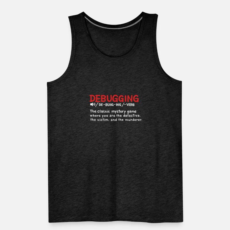 Debugging-Wörterbuch im Stil der Definition Männer Premium Bio Tank Top