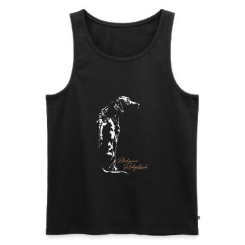 RHODESIAN RIDGEBACK RR Wilsigns Hunde Hund - Männer Premium Bio Tank Top - Schwarz - Vorne - AI Model Male 178 light (178cm)
