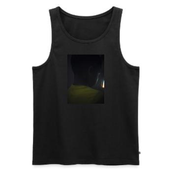 smart phone - Männer Premium Bio Tank Top - Schwarz - Vorne - Michal (187cm)