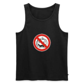 NO HALLOWEEN - Men's Premium Organic Tank Top - black - Front - Michal (187cm)