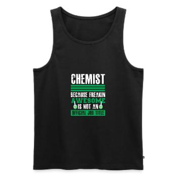 Chemiker - Männer Premium Bio Tank Top - Schwarz - Vorne - Michal (187cm)