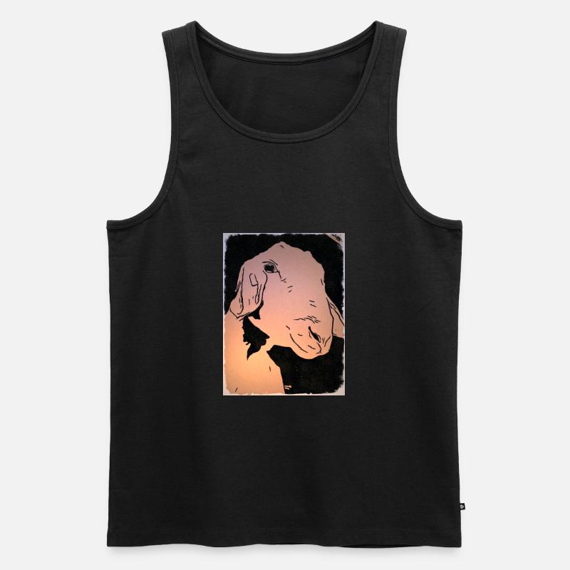 Ziege 1 - Männer Premium Bio Tank Top - Schwarz