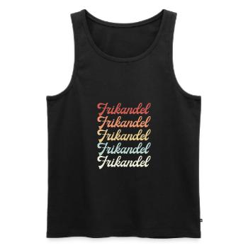 Frikandel est néerlandais flamand - Débardeur bio Premium Homme - noir - Devant - Michal (187cm)