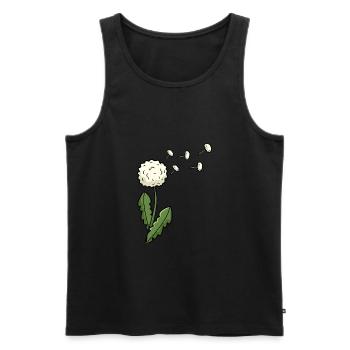 Dandelion - Men's Premium Organic Tank Top - black - Front - AI Model Male 178 light (178cm)