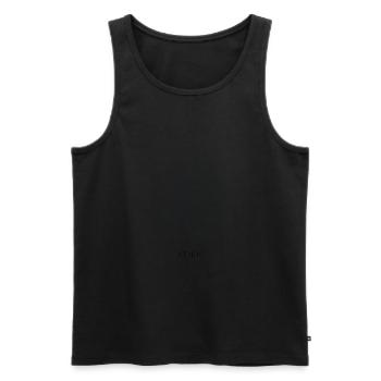 Karte von Athen im Kreis - Männer Premium Bio Tank Top - Schwarz - Vorne - Michal (187cm)