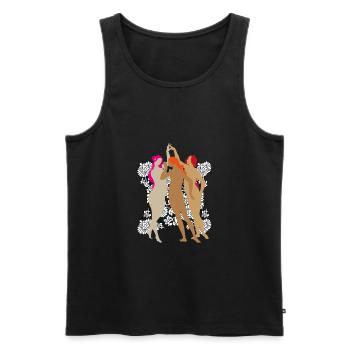 Schönheit Mensch - Männer Premium Bio Tank Top - Schwarz - Vorne - Michal (187cm)