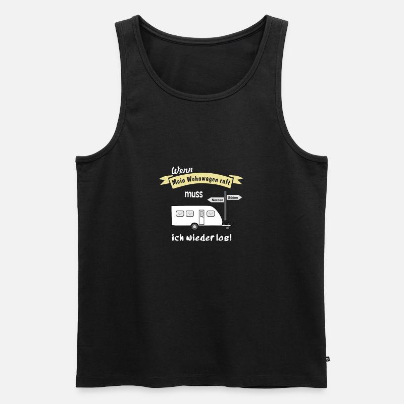 mein wohnwagen ruft - Männer Premium Bio Tank Top - Schwarz