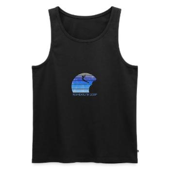 Kahekili’s Leap Lanai Hawaii Cliff Diving Fan - Débardeur bio Premium Homme - noir - Devant - AI Model Male 178 light (178cm)