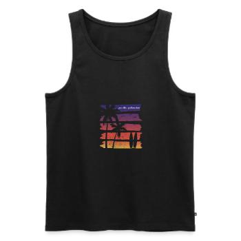 Cool Pacific Palisades California Surfing Fan - Débardeur bio Premium Homme - noir - Devant - Michal (187cm)
