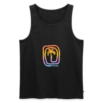 Cool Ventura California Palm Tree Souvenir - Débardeur bio Premium Homme - noir - Devant - Michal (187cm)