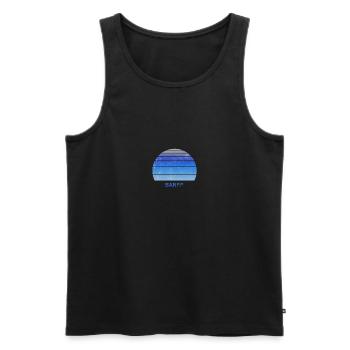 Rétro Banff Canada Coucher de soleil Plein air Fan Ski Ski - Débardeur bio Premium Homme - noir - Devant - Michal (187cm)