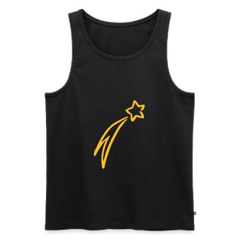Shooting Star Bethlehem Christmas Gift - Men's Premium Organic Tank Top - black - Front - Michal (187cm)