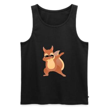 Dabbing Squirrel With Sunglasses - Cool Gift - Débardeur bio Premium Homme - noir - Devant - Michal (187cm)