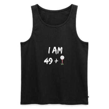 I am 49 Plus Goft Ball For Golfer - Men's Premium Organic Tank Top - black - Front - Michal (187cm)