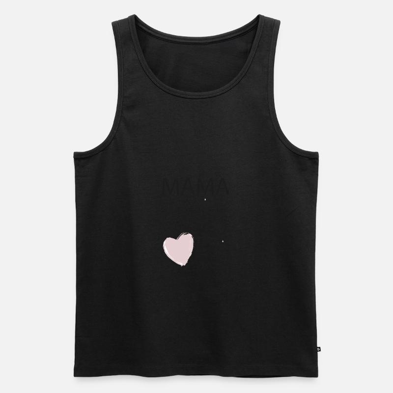 Mama - Männer Premium Bio Tank Top - Schwarz