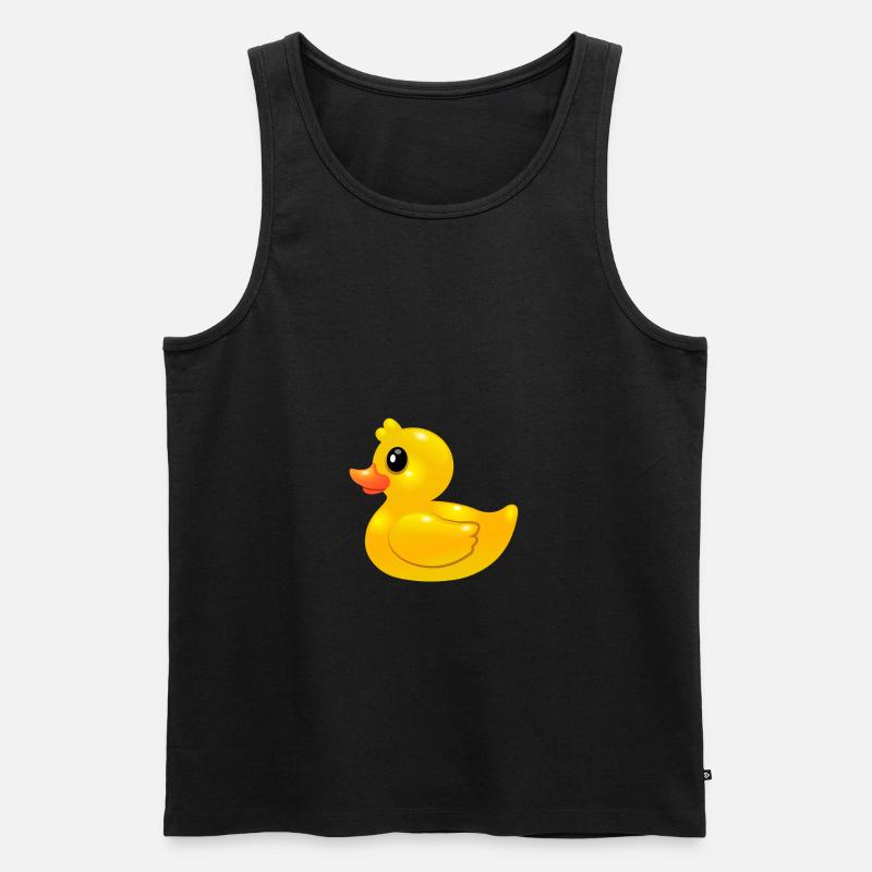Gummiente - Rubber Duck - Männer Premium Bio Tank Top - Schwarz