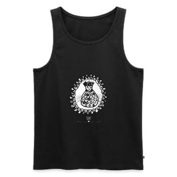 Cuddle in Udus Cave - Les gardiens d'Orbis - Débardeur bio Premium Homme - noir - Devant - AI Model Male 178 light (178cm)