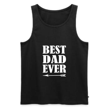 Best Dad Ever - Débardeur bio Premium Homme - noir - Devant - Michal (187cm)