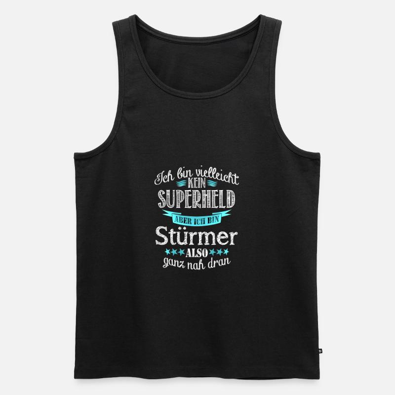 Stürmer - Männer Premium Bio Tank Top - Schwarz