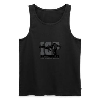 IGP ROTTWEILER Wilsigns Sport canin cadeau IPO - Débardeur bio Premium Homme - noir - Devant - Michal (187cm)