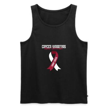 Cancer de la gorge - Débardeur bio Premium Homme - noir - Devant - Michal (187cm)