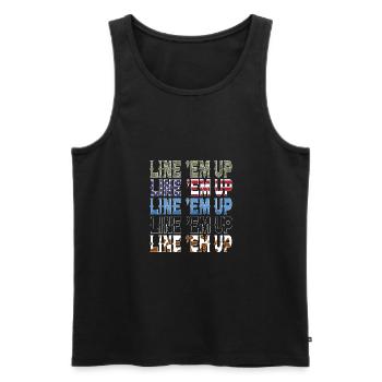 Howdy Country Southern Rodeo - Männer Premium Bio Tank Top - Schwarz - Vorne - AI Model Male 178 light (178cm)