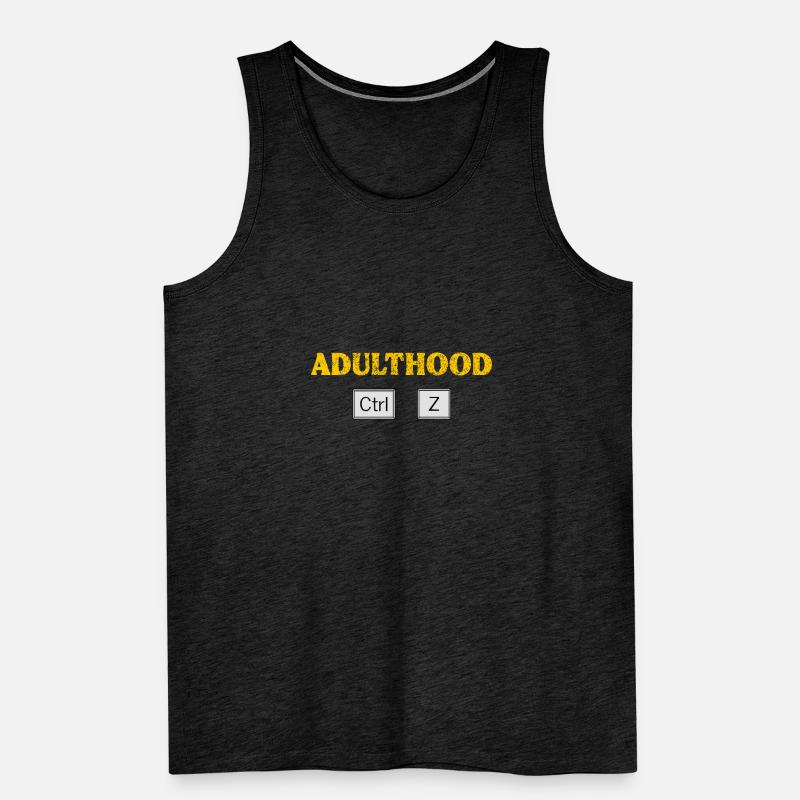 Erwachsensein Ctrl Z Tech Geek Programmieren und Programmieren Männer Premium Bio Tank Top