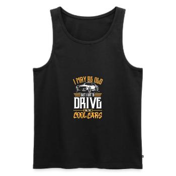 Drive Cool Cars - Men's Premium Organic Tank Top - black - Front - AI Model Male 178 light (178cm)