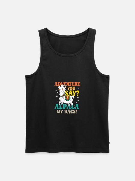 Alpaca my bags - Men's Premium Organic Tank Top - black