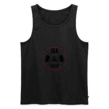 Jga Crew Junggesellenabschied Spruch - Männer Premium Bio Tank Top - Schwarz - Vorne - AI Model Male 178 light (178cm)