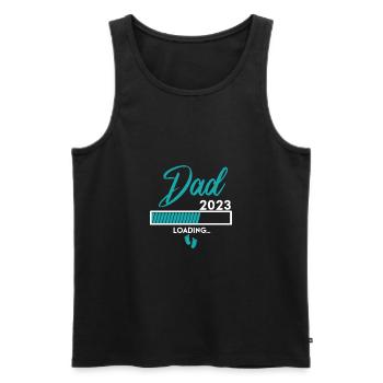 DAD 2023 chargement... - Débardeur bio Premium Homme - noir - Devant - Michal (187cm)