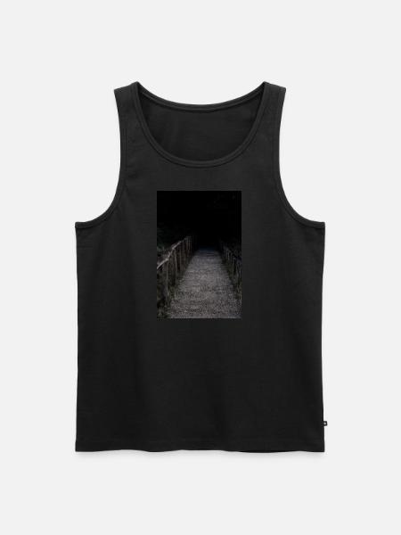 Stairs into darkness - Männer Premium Bio Tank Top - Schwarz