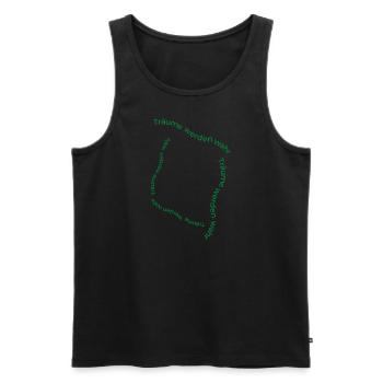 Träume werden wahr - Männer Premium Bio Tank Top - Schwarz - Vorne - AI Model Male 178 light (178cm)