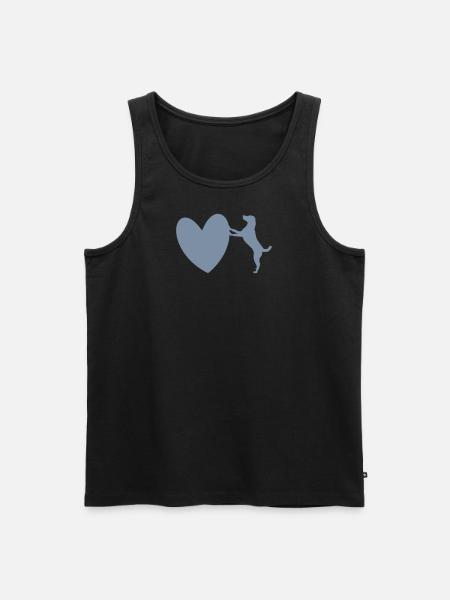 DogLove3 - Men's Premium Organic Tank Top - black