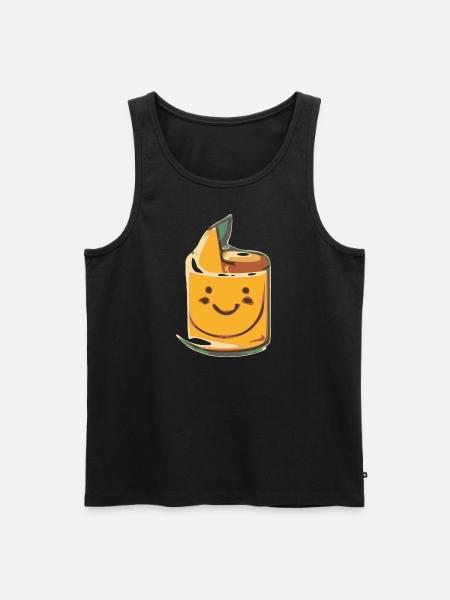 Fröhlicher Saft - Männer Premium Bio Tank Top - Schwarz