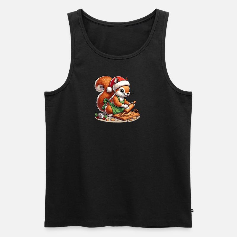 Backendes Eichhörnchen - Männer Premium Bio Tank Top - undefined