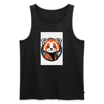 IMG 3199 - Männer Premium Bio Tank Top - Schwarz - Vorne - Michal (187cm)