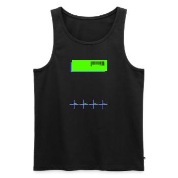 CNTRL Cyberpunk - Männer Premium Bio Tank Top - Schwarz - Vorne - Michal (187cm)