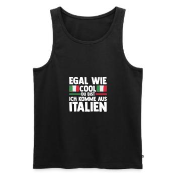 Italiener Italien - Männer Premium Bio Tank Top - Schwarz - Vorne - Michal (187cm)
