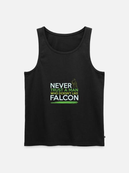 Falconry Cool Saying - Men's Premium Organic Tank Top - black