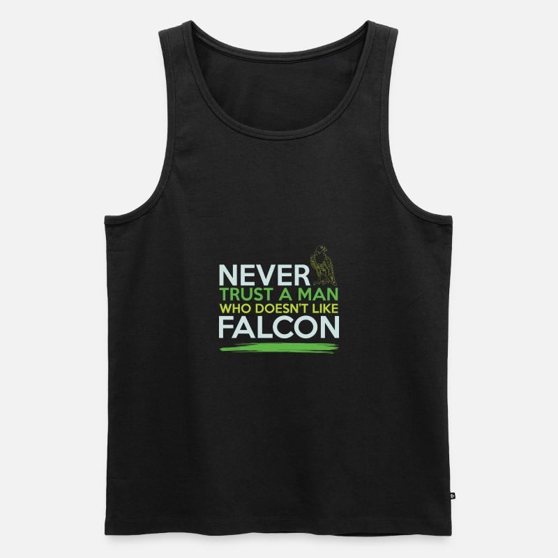 falknerei cooler spruch - Männer Premium Bio Tank Top - Schwarz